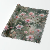 Hübsche Wildblumen Geschenkpapier (Ungerollt)