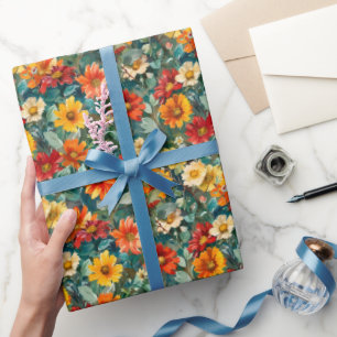 Hübsche Wildblumen Geschenkpapier