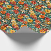 Hübsche Wildblumen Geschenkpapier (Ecke)