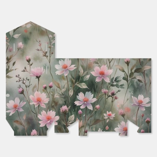 Hübsche Wildblumen Geschenkschachtel (Ungefaltet)