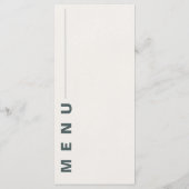 Hübsche Wildblumen Hochzeitsfeier mit Wasserfarben Menükarte (Rückseite)