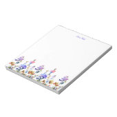 Hübsche Wildblumen | Ihr Name Notizblock (Rotiert)