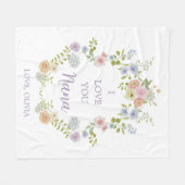 Hübsche Wildblumen im Frühjahr | Liebe You Nana Fleecedecke (Vorderseite (Horizontal))