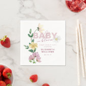 Hübsche Wildblumen in der Blütendusche Serviette (Beispiel)