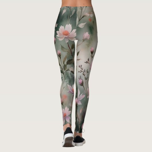 Hübsche Wildblumen Leggings (Rückseite)