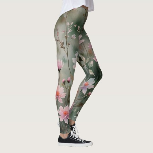 Hübsche Wildblumen Leggings (Rechts)