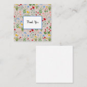 Hübsche Wildblumen Mitteilungskarte (Vorne/Hinten)