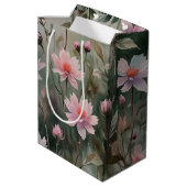 Hübsche Wildblumen Mittlere Geschenktüte (Rückseite Schrägansicht)