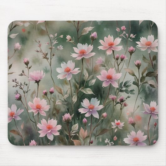Hübsche Wildblumen Mousepad (Vorne)