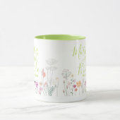 Hübsche Wildblumen-Mutter-der-Braut-Tasse Tasse (Zentrum)