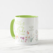 Hübsche Wildblumen-Mutter-der-Braut-Tasse Tasse (Vorderseite Links)