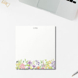 Hübsche Wildblumen Notizblock