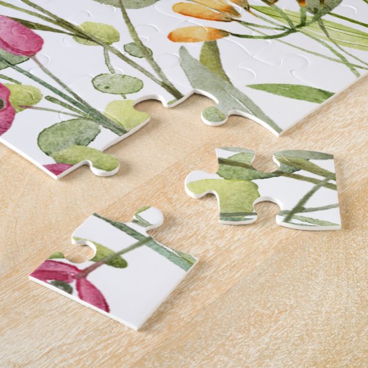 Hübsche Wildblumen Puzzle (Seite)