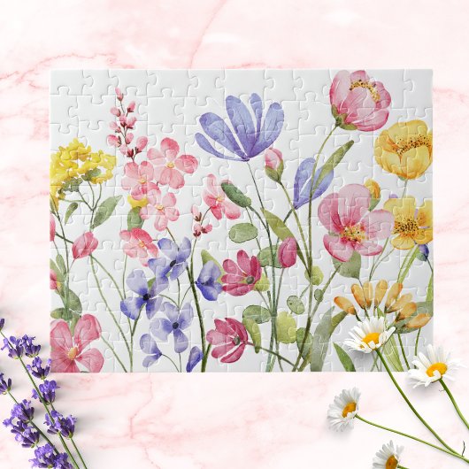 Hübsche Wildblumen Puzzle