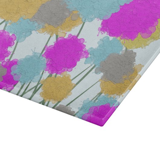Hübsche Wildblumen Schneidebrett (Ecke)