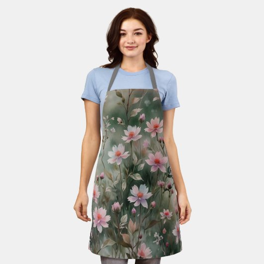 Hübsche Wildblumen Schürze (Getragen)