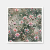 Hübsche Wildblumen Serviette (Vorderseite)