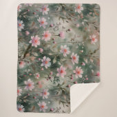 Hübsche Wildblumen Sherpadecke (Vorderseite)