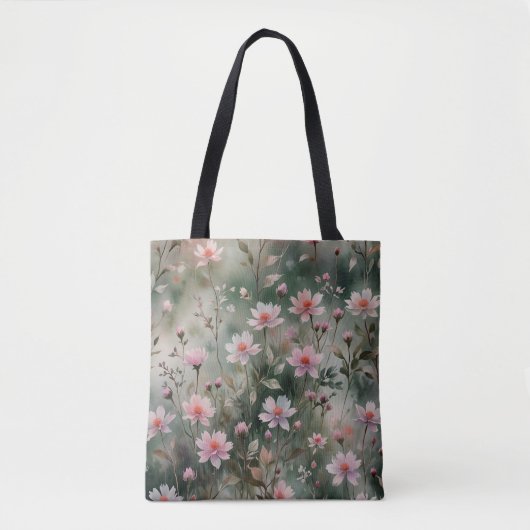 Hübsche Wildblumen Tasche (Vorderseite)