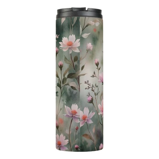 Hübsche Wildblumen Thermosbecher (Rückseite)