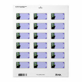 Hübsche Wildblumen und Katalogadressen Adressaufkleber (Vorne)