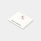 Hübsche Wildblumen und Sonnenstrahlen zum Geburtst Post-it Klebezettel (angewinkelt)