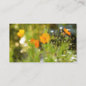 Hübsche Wildblumen Visitenkarte (Rückseite)
