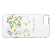 Hübsche Wilde Blume Daisy Carnation Personalisiert Case-Mate iPhone Hülle (Rückseite (Horizontal))