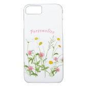 Hübsche Wilde Blume Daisy Carnation Personalisiert Case-Mate iPhone Hülle (Rückseite)