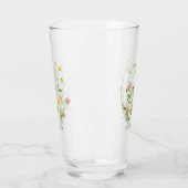Hübsche wilde Blume Daisy Carnation Pink Glas (Links)