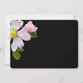 Hübsche Wilde Rose Beerdigung Dankeschön Karte (Rückseite)