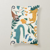 Hübsche Wildtiere und Cheetah für Jungen Dekokissen (Rückseite(Vertikal))