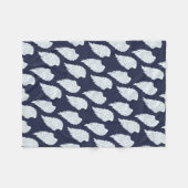 Hübsche Wings und Navy Angel Wings Fleecedecke (Vorderseite (Horizontal))
