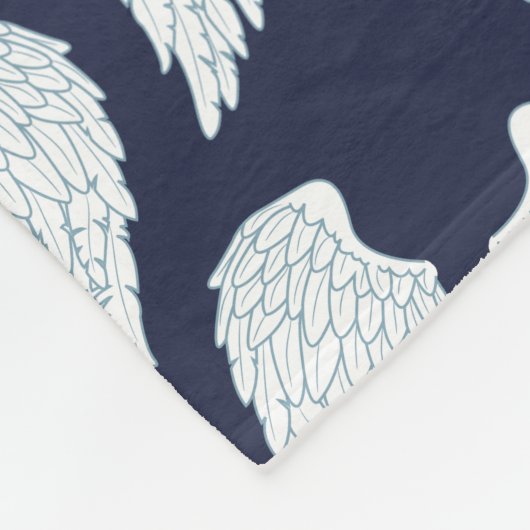 Hübsche Wings und Navy Angel Wings Fleecedecke (Ecke)