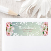 Hübsche Winter Poinsettia-Adresslisten (Insitu)