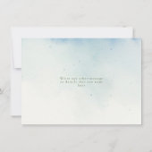 Hübsche Winterkiefern Save the Date (Rückseite)