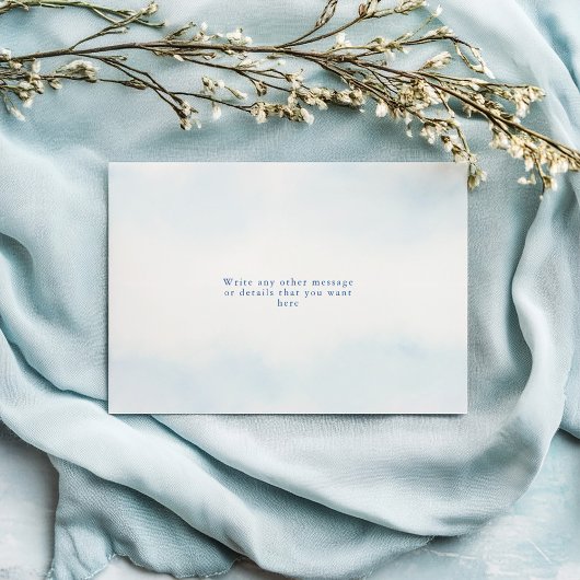 Hübsche Winterkiefernbäume Hochzeit speichern das  Save The Date