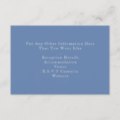 Hübsche Winterkiefernbäume Hochzeitskarte Begleitkarte (Rückseite)