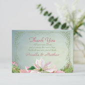 Hübsche Winterpine & Poinsettia Dankeschön Karten (Stehend Vorderseite)