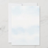 Hübsche Winterpinienbäume Einladung zur Hochzeit (Rückseite)