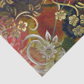 Hübsche Wirbel Blumenhintergrundpapier Seidenpapier (Ausschnitt)