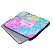 Hübsche Wirbel für den farbigen Laptop Laptopschutzhülle (Vorne Knopf)
