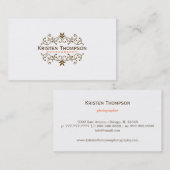 Hübsche Wirbel-Visitenkarte Visitenkarte (Vorne/Hinten)