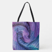 Hübsche Wolle Lila und blau gemischt Tasche (Vorderseite)