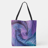 Hübsche Wolle Lila und blau gemischt Tasche (Rückseite)