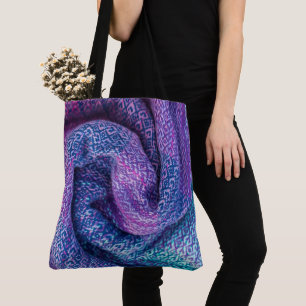 Hübsche Wolle Lila und blau gemischt Tasche