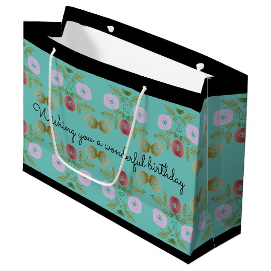 Hübsche Wundertüte Große Geschenktüte (Vorderseite Schrägansicht)