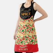 Hübsche würzige, heiße Paprikaschoten, grün Schürze (InSitu)