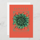 Hübsche Yoga-Namaste-Karte Dankeskarte (Vorne/Hinten)