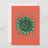 Hübsche Yoga-Namaste-Karte